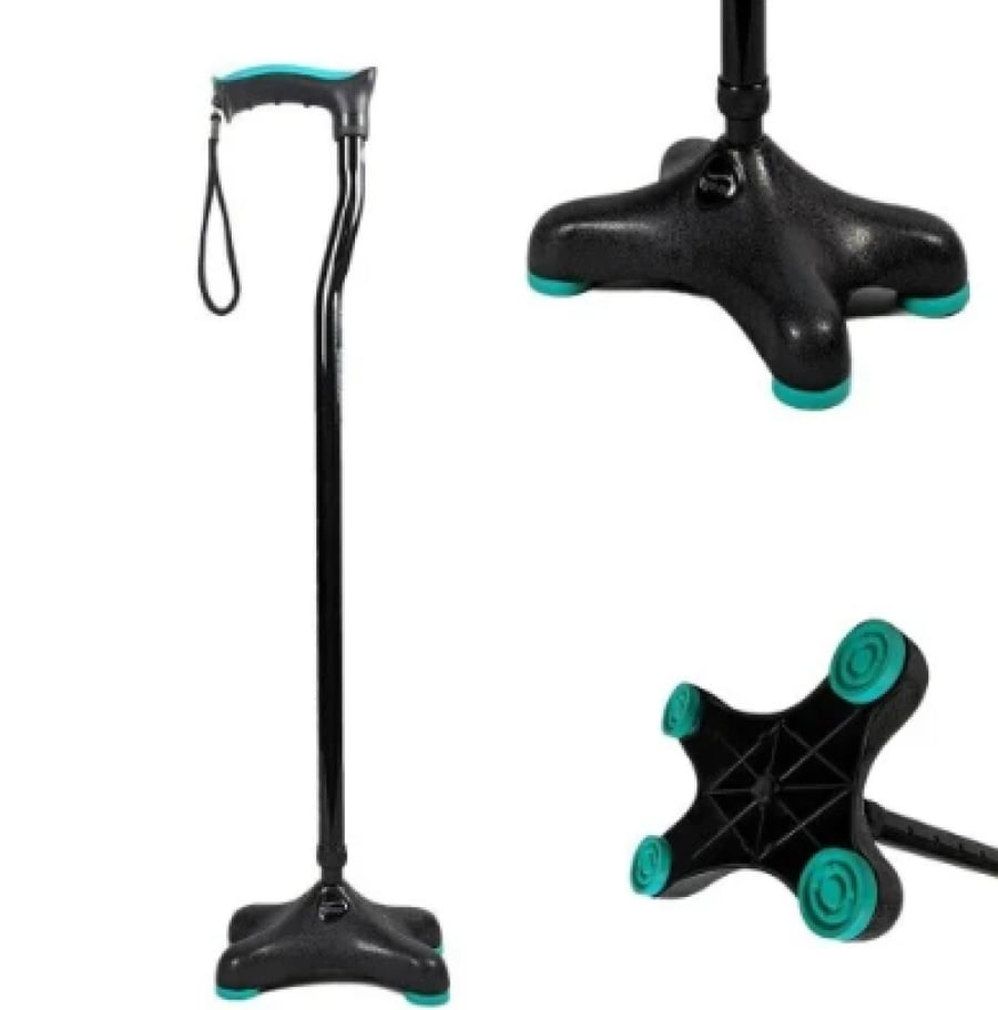 عكاز الومنيوم قاعده رباعيه صغيره موديل TYNOR L-36
