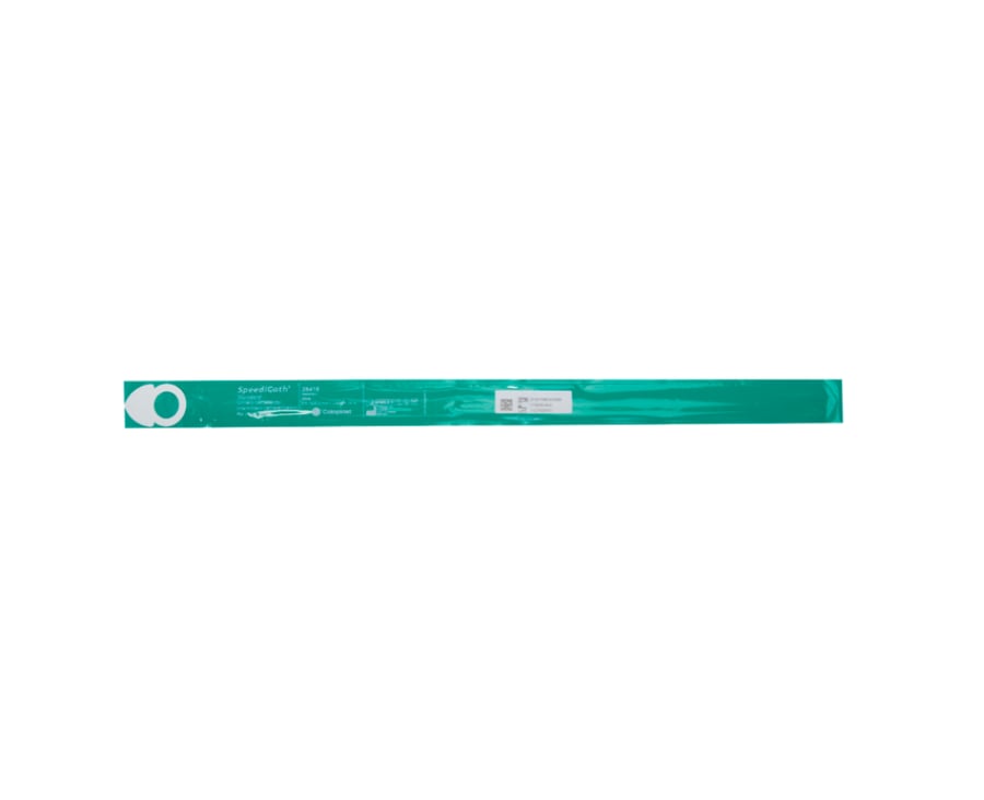 مقاس 16 / 28416 قسطرة مغطاة بمادة مزلقة جاهزة مع المحلول المزلق جمع البول رجالي Coloplast Speedicath compact