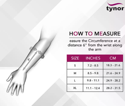 تينور جبيرة معصم مع ابهام TYNOR E 44 WRIST SPLINT WITH THUMB