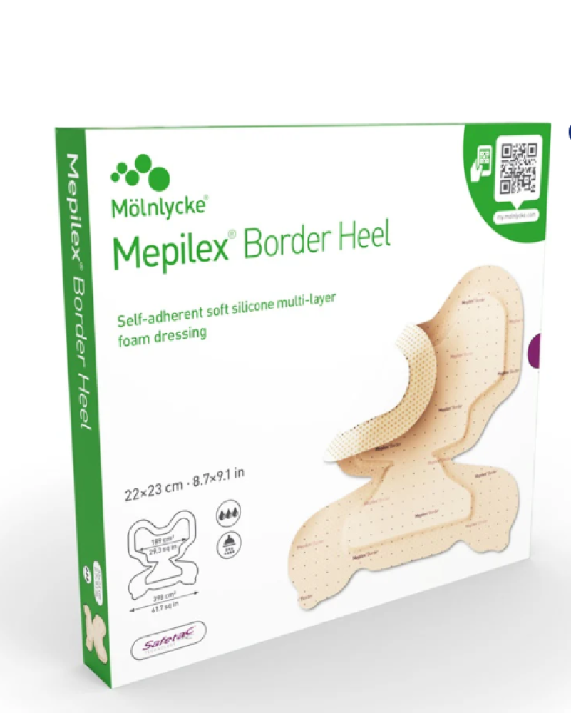 ضماد للتقرحات رغويه سيليكون Mepilex Border Heel