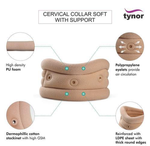 تينور مشد رقبة بدعامة TYNOR B 02  COLLAR SOFT WITH SUPPORT