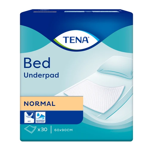 تينا، مفارش سرير 60×90 سم - 30 قطعة . Tena, Bed Normal 60X90 Cm - 30 Pcs