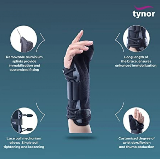 تينور جبيرة معصم مع ابهام TYNOR E 44 WRIST SPLINT WITH THUMB