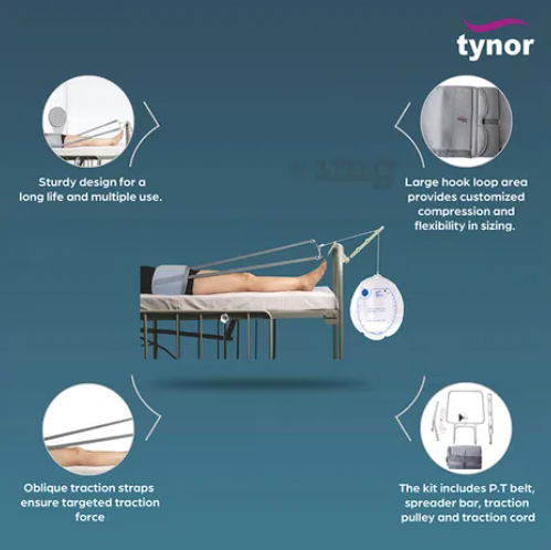 تينور عدة جر الحوض مع كيس الوزن TYNOR G 24 PELVIC TRACTION KIT WITH WEIGHT BAG