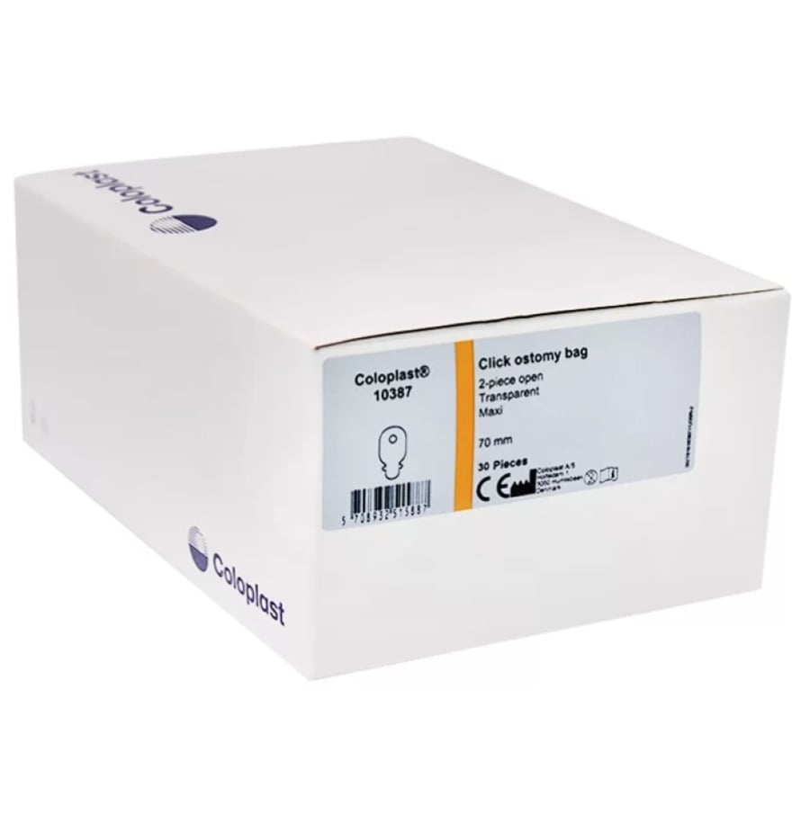 أكياس كولستومي 10387 مفتوحة  مقاس 70مل Coloplast