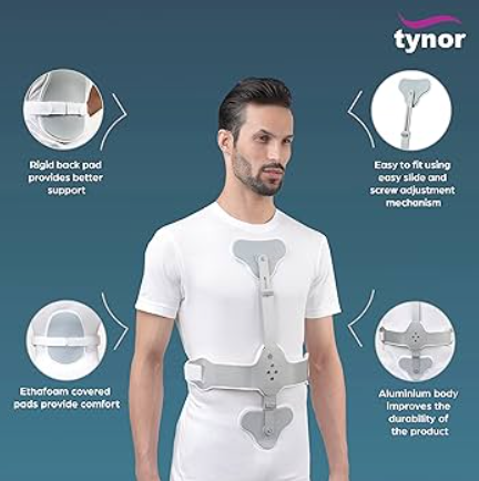 تينور مشد تمديد العمود الفقري TYNOR A 12 ASH BRACE HYPER EXTENSION BRACE