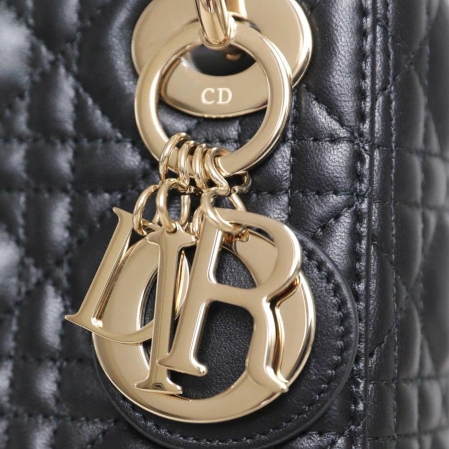 MINI LADY DIOR 17cm Gold hardwere