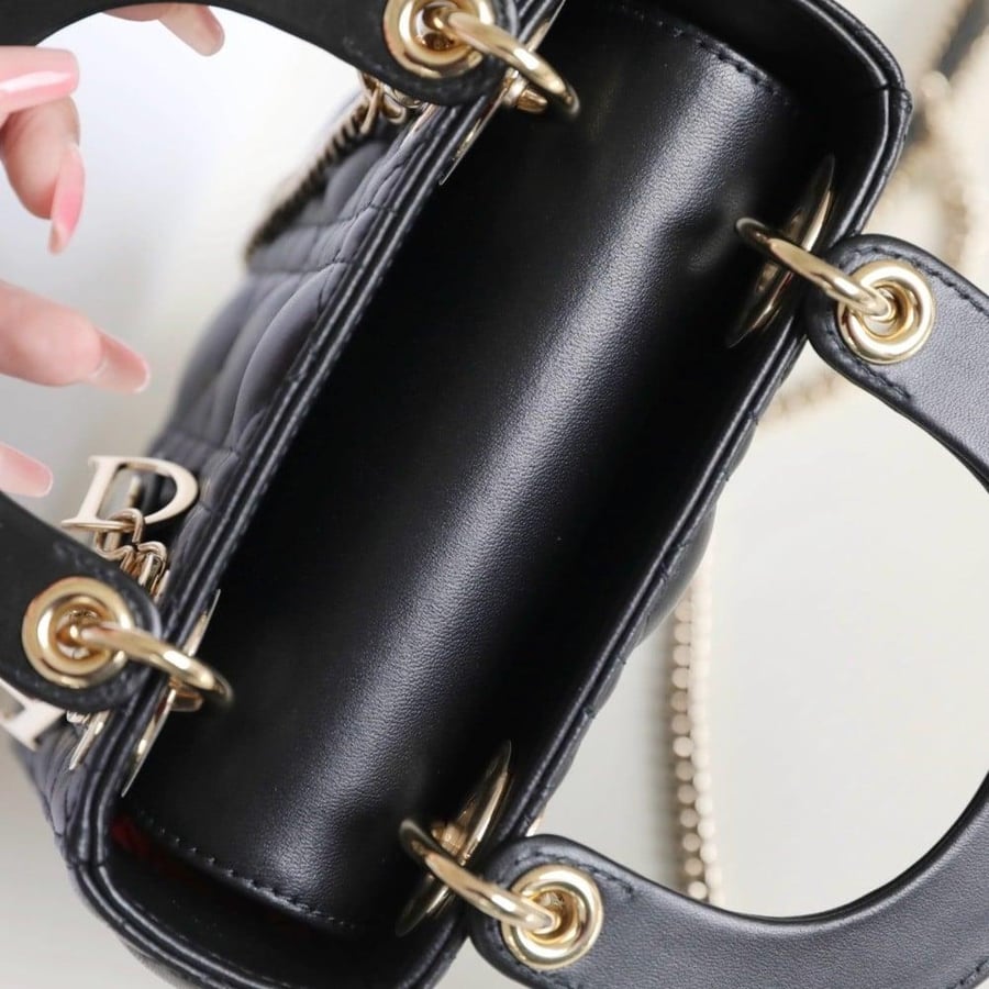 MINI LADY DIOR 17cm Gold hardwere