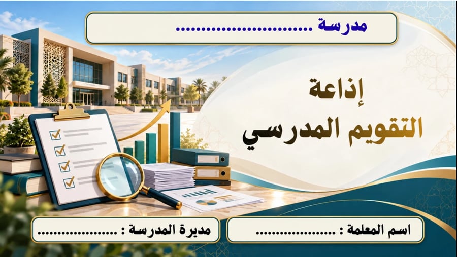 إذاعة التقويم المدرسي 2026 المتكاملة (بنات)