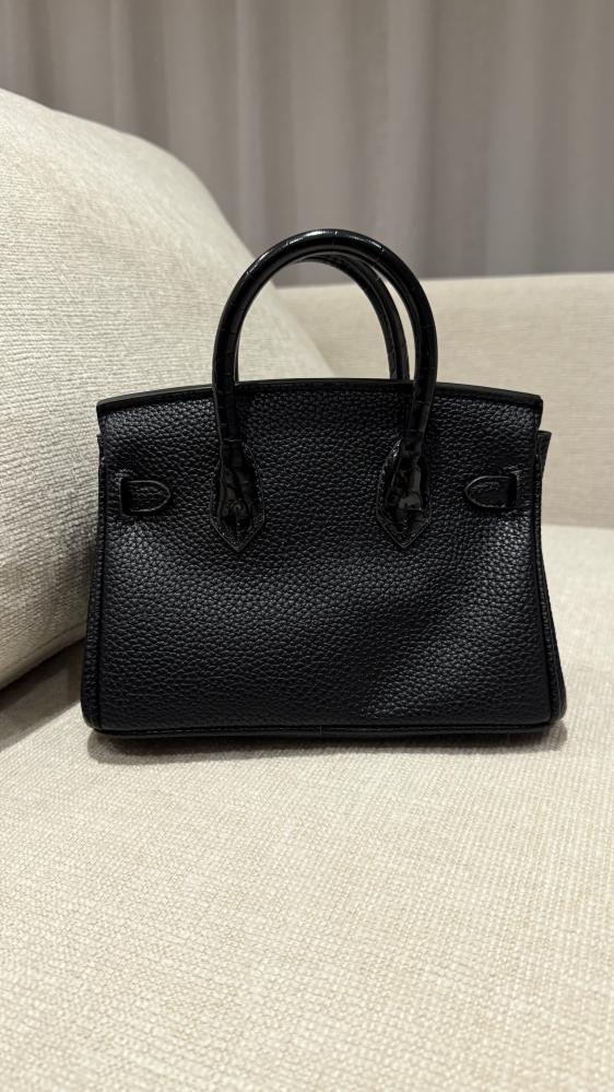 Black Berken, half crocodile, mini 20cm