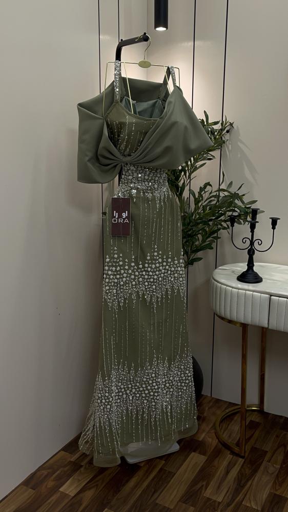 Tiffany-style sequined evening dress, Barbie-inspired design