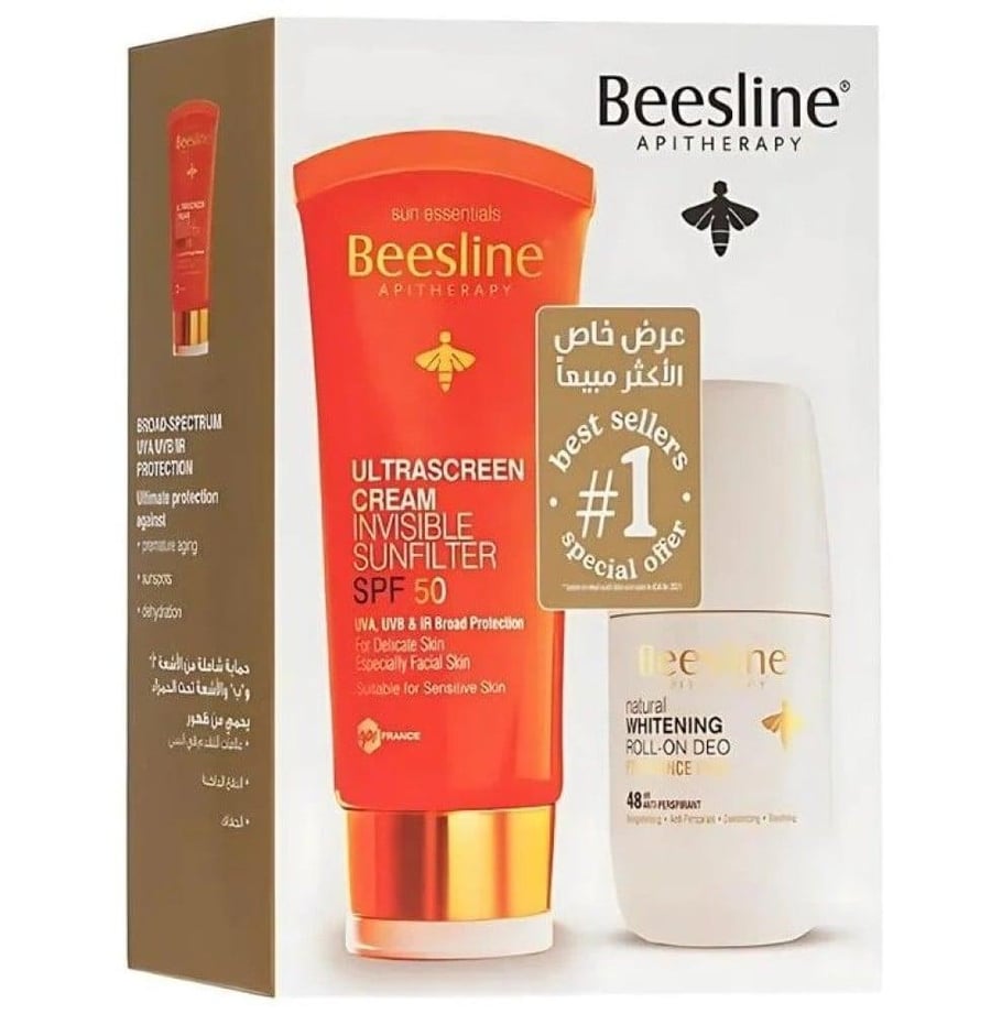 مزيل عرق رول أون + واقي شمس SPF50 من بيزلين - طقم عناية متكامل