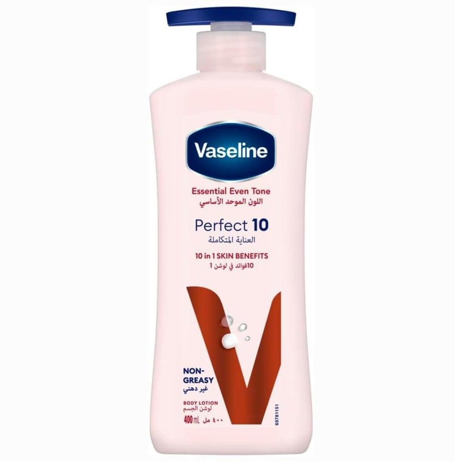 فازلين لوشن بيرفكت 10 400مل - لتوحيد لون البشرة والعناية المتكاملة