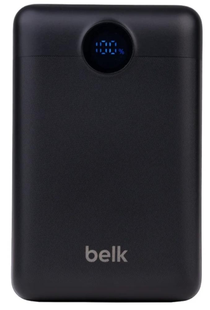 باور بانك بيلك belk سعة 20 الف 3 منافذ ( 2 تايب سي شحن سريع PD بقوة 20 واط و 1  يو اس بي QC سريع بقوة 22.5 واط ضمان سنتين