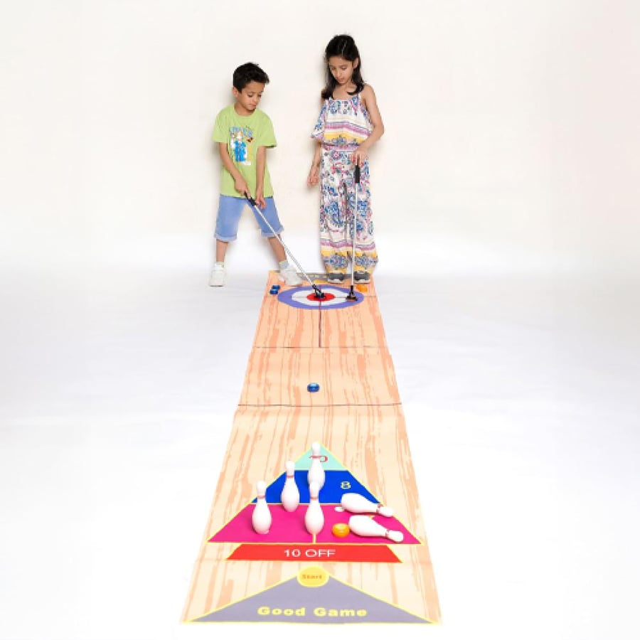 Bowling and curling challenge game (2*1)
