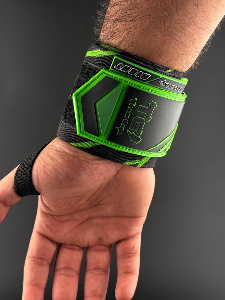Neon Scratches - Wrist Wraps