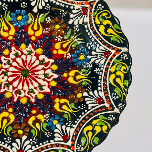 طبق فخار زينة