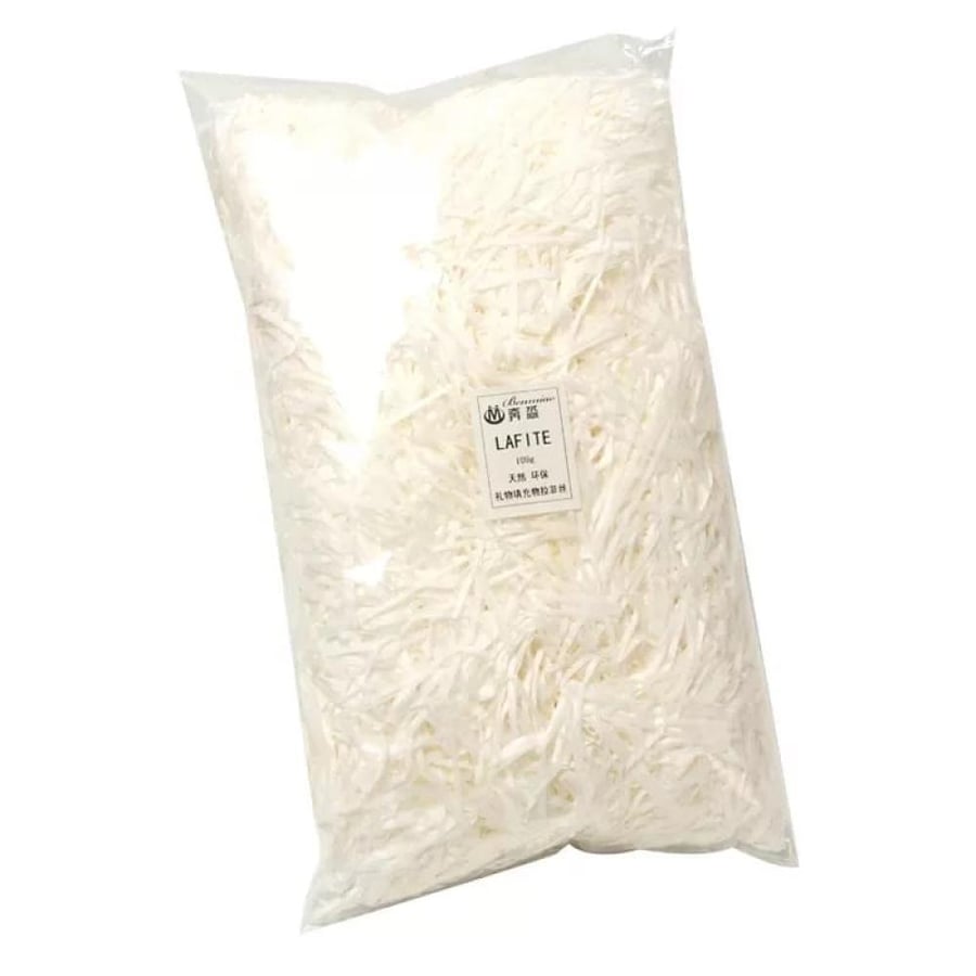Paper shavings for gift decoration 500 grams AF White
