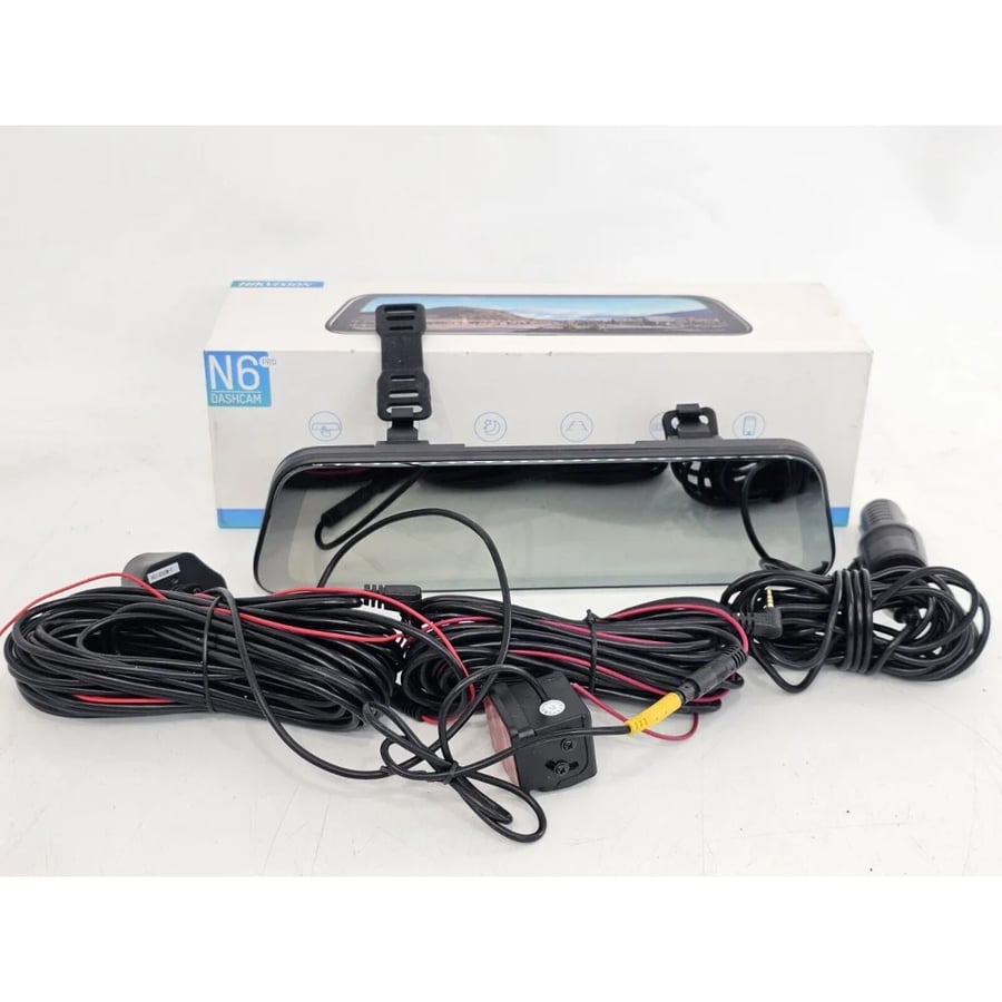 Hikvision N6 Pro Mirror Dash Cam (2K Front/1080P Rear) with 10-inch Screen