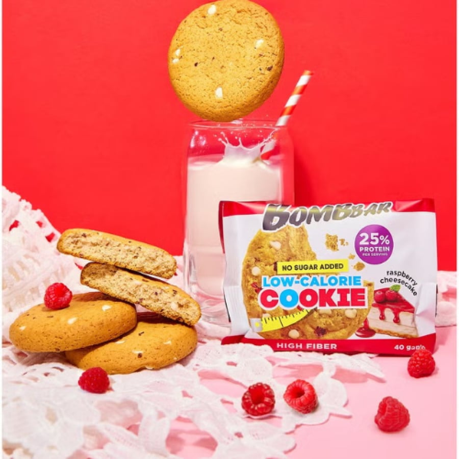 Bombar Protein Cookies raseberry Cheesecake flavour 40g