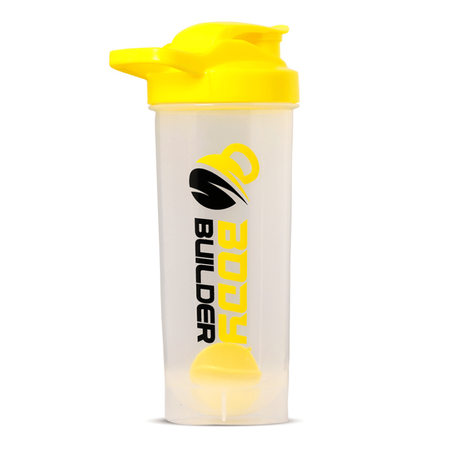 Body Builder Shaker Transparent Yellow 700ml