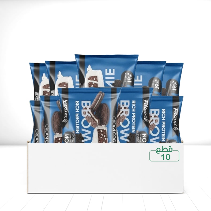 Packet Fit Snack Brownie with cookies and cream 10 pieces