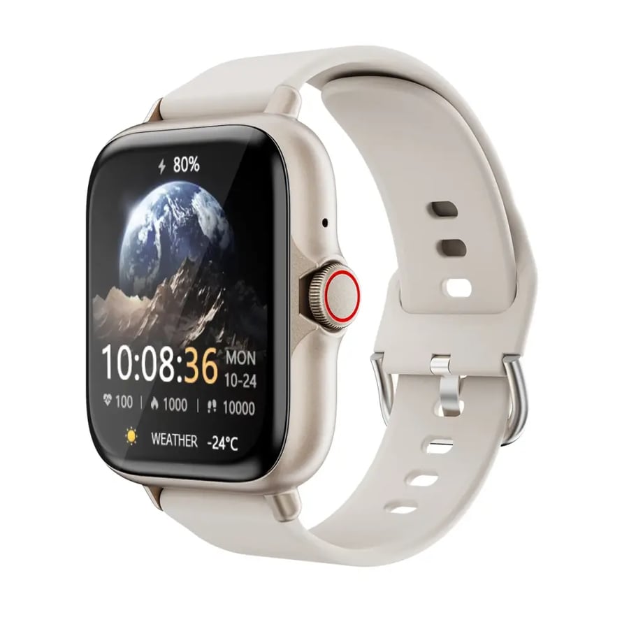 ساعة ذكية 1.83” مقاومة للماء – مكالمات ورسائل مع تتبع النوم والرياضة لهواتف iPhone وAndroid