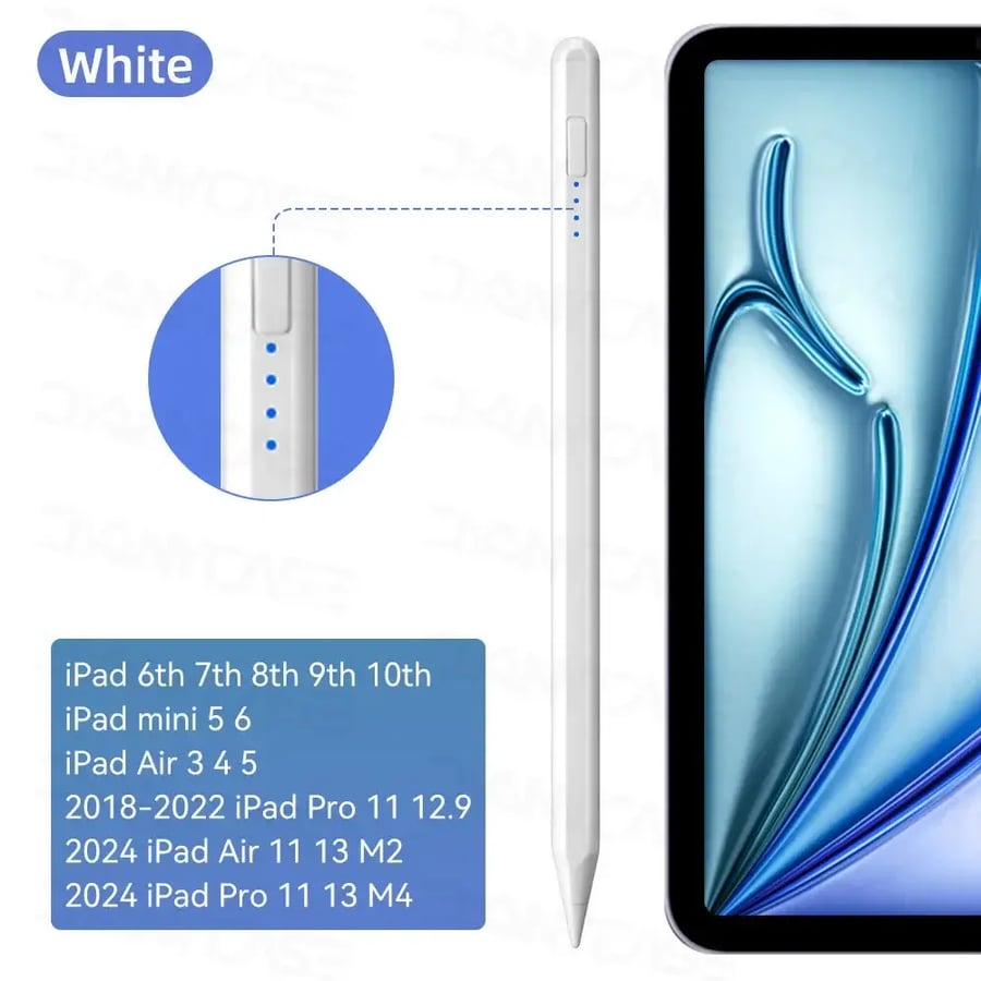 قلم iPad 2024/Pro/Air/Mini مع Palm Rejection