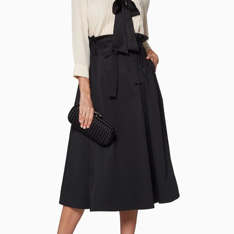 bottega Satin Knot Clutch