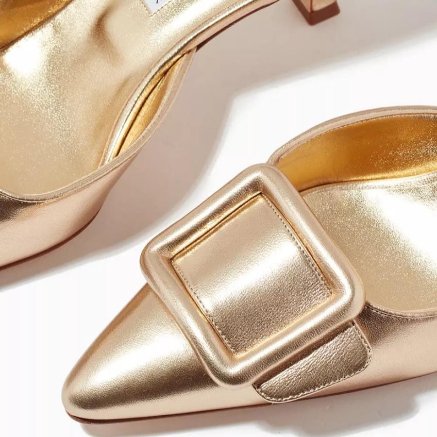 MbSh7 Manolo Blahnik Maysale Mules in Leather