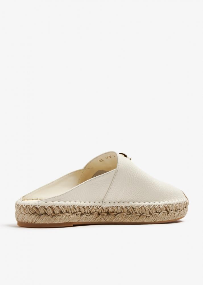 Valentino Vlogo Moon Leather Espadrilles