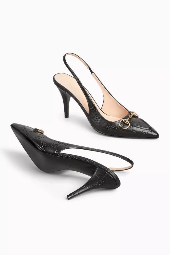 gucci horsebit slingback pumps