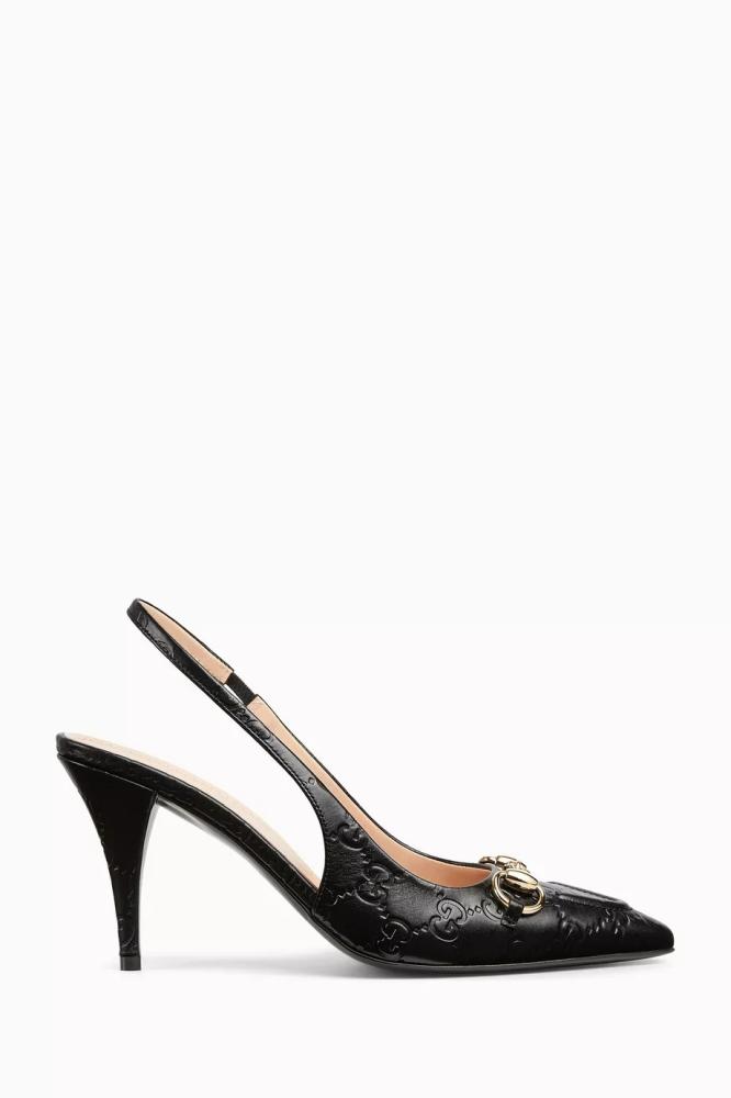 gucci horsebit slingback pumps