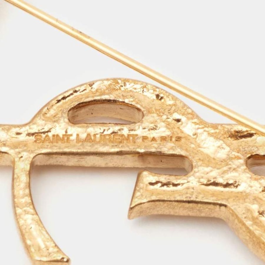 SAINT LAURENT Monogram  Opyum Brooch