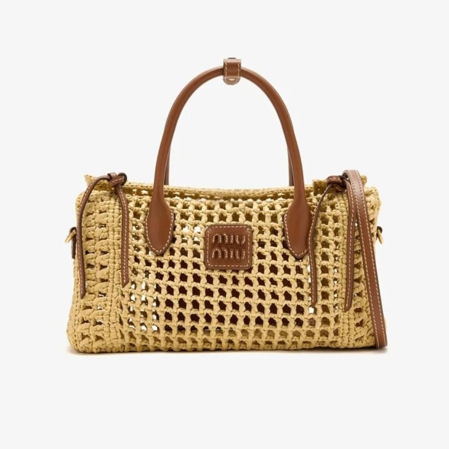 Miu Miu raffia bag