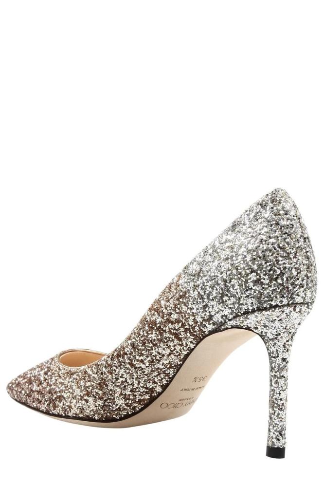 jimmy choo romy glitter pump