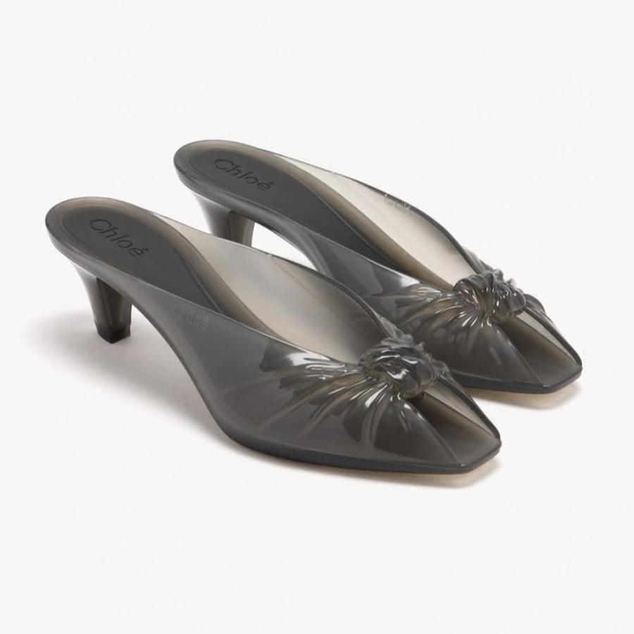 chloe jelly mules
