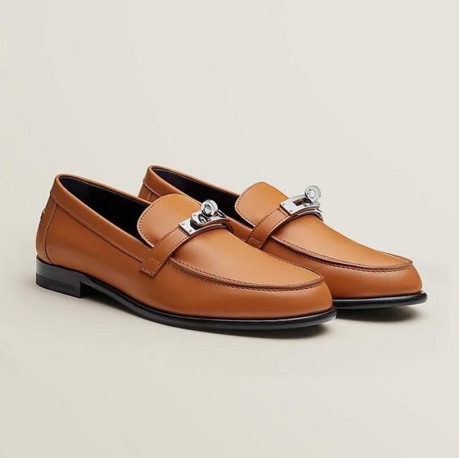 Calfskin leather Womens Destin Loafer