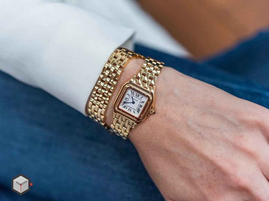 cartier panthere de cartier double loop watch