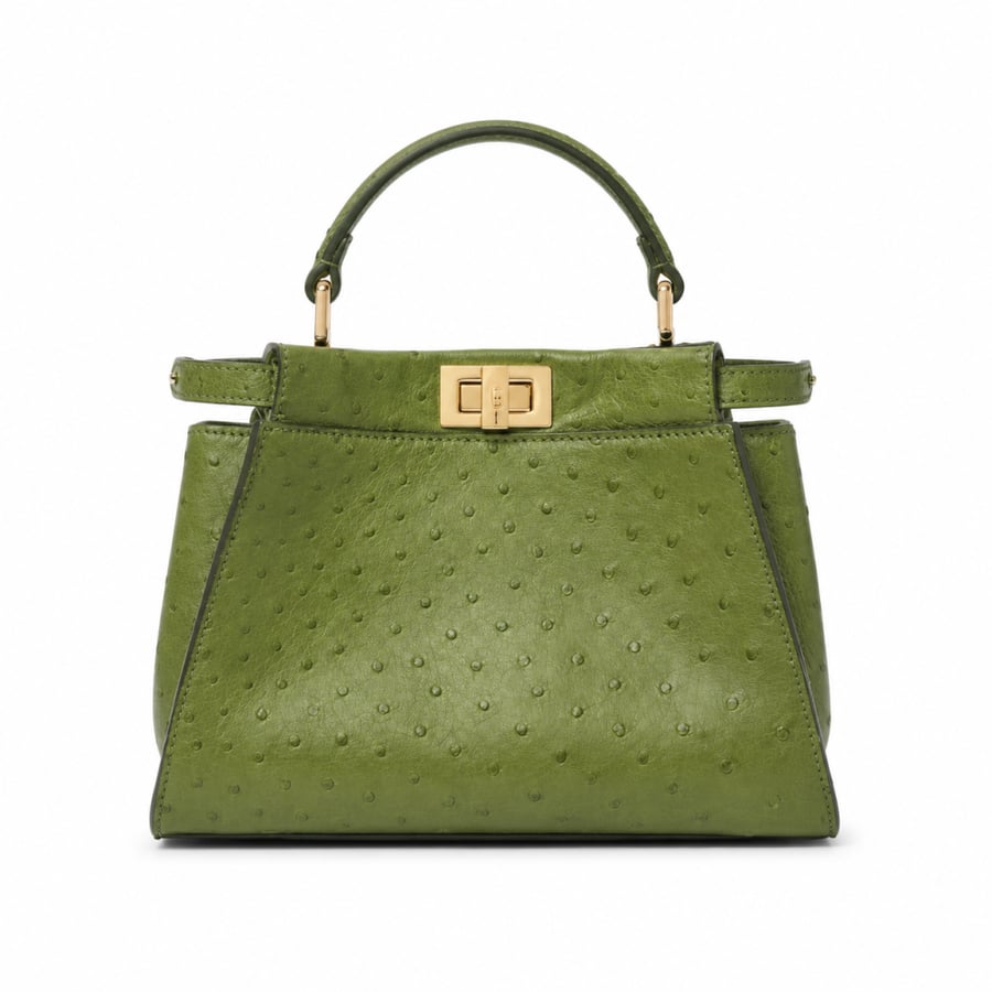fendi peekaboo ostrich petite