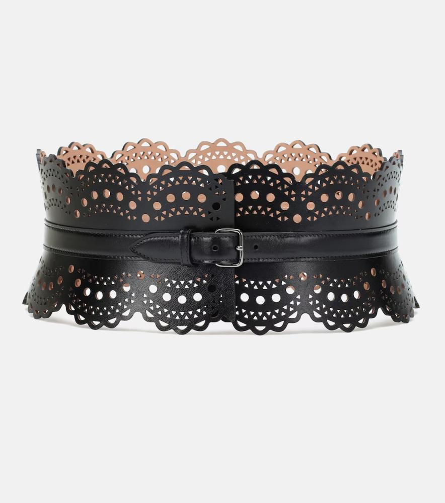 alaia Leather corset belt