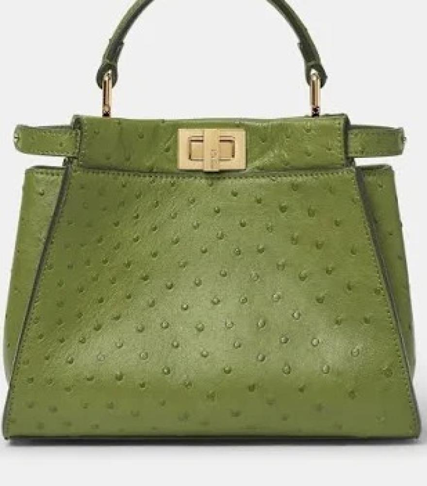 fendi peekaboo ostrich small