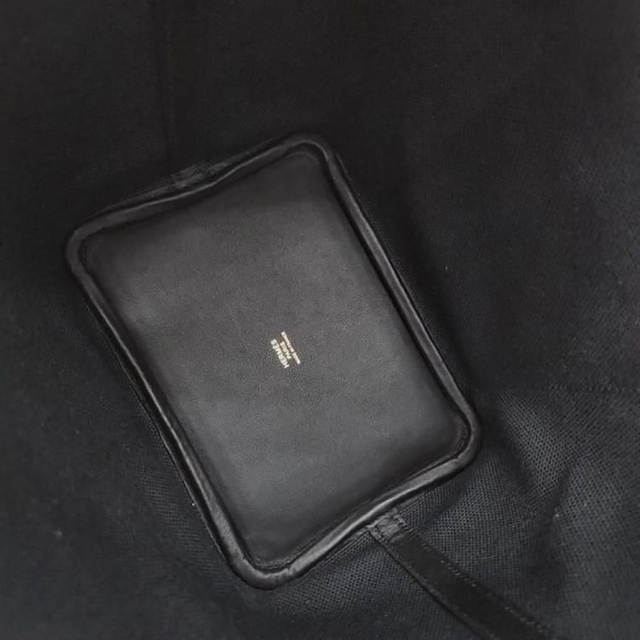hermes Canvas and Leather Cargo Lock Picotin