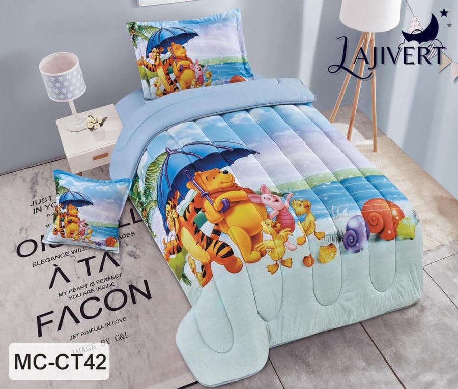 Children's quilt with drawings