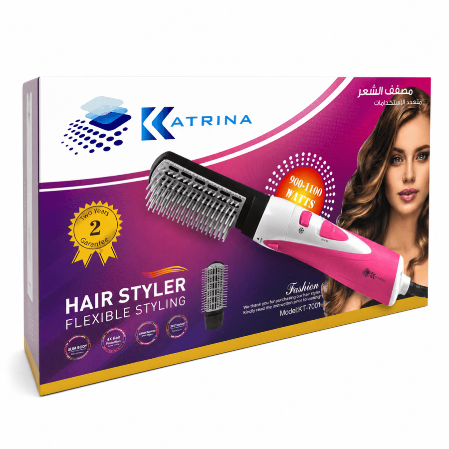 استشوار شعر فرشاة 1100 واط من كاترينا KT-7001