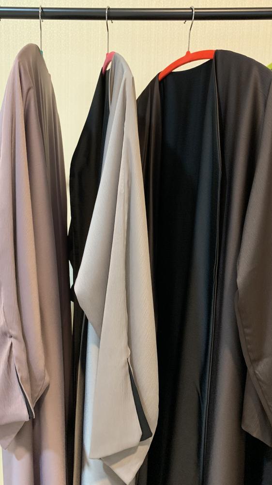 عباية بثلاث الوان دبل فيس