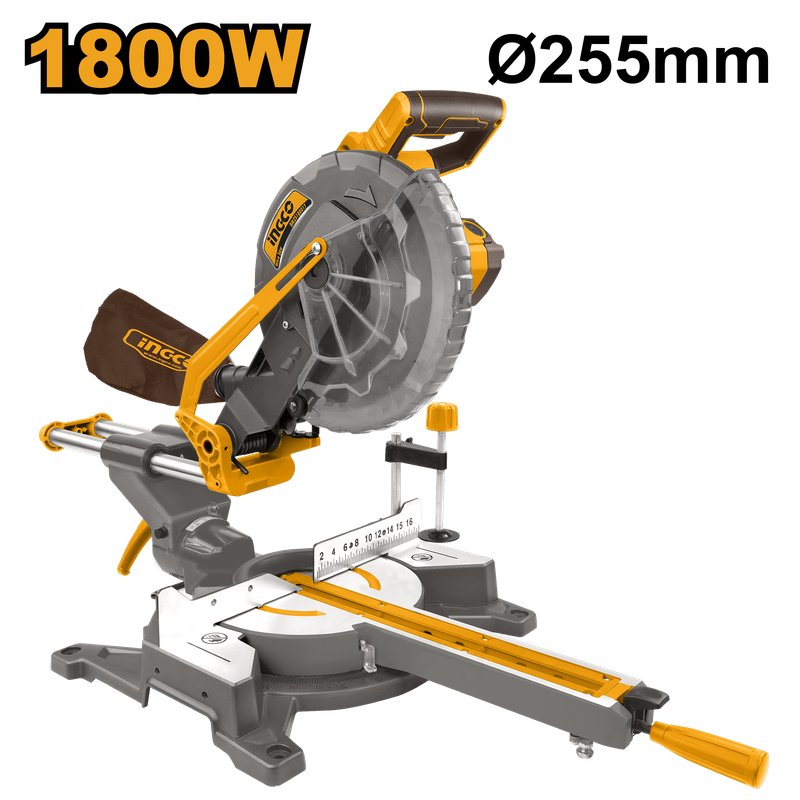 آلة وقاطع أخشاب وزوايا منزلق سحاب إنكو INGCO 1800 واط 255 ملم — BM2S180017
