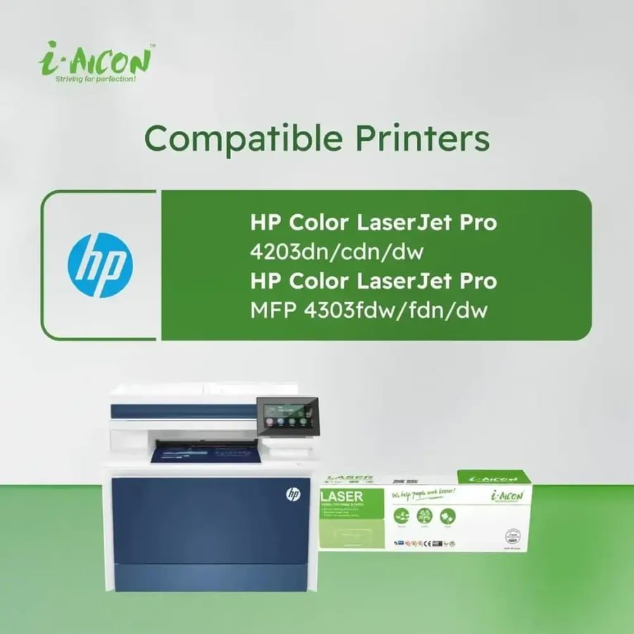 اي-ايكون حبر ليزر ارجواني متوافق مع (HP W2303A|230A)