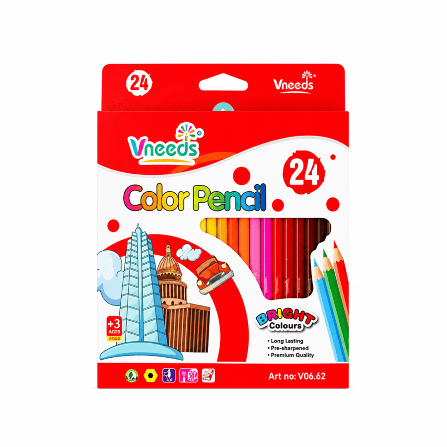 الوان خشبية 24 لون VNEEDS