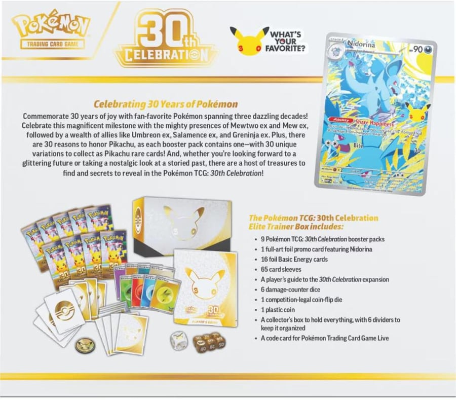 Pokémon TCG: 30th Celebration Elite Trainer Box